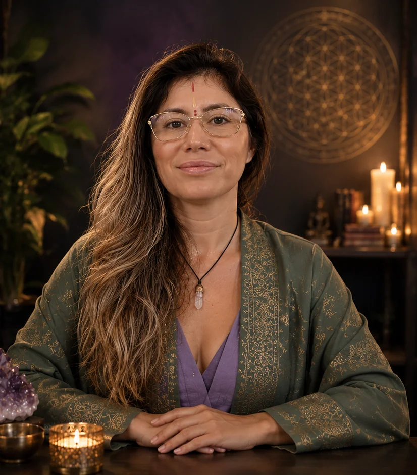 Claudia Alejandra Aguilar en su espacio de sesiones